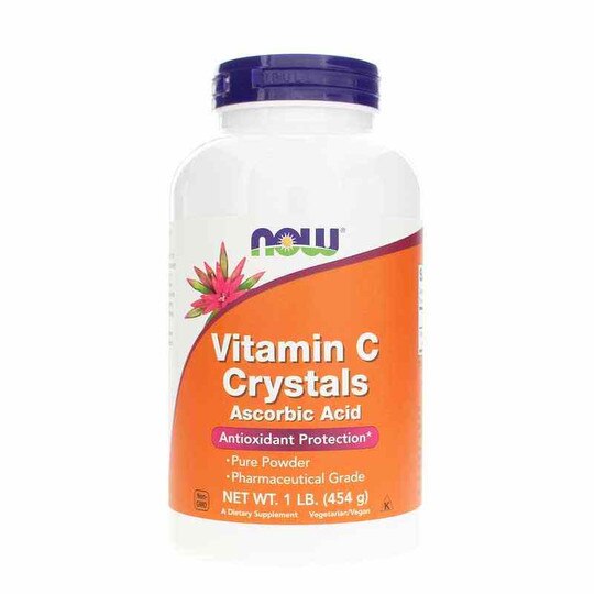 Vitamin C Crystals Ascorbic Acid Powder, NOW